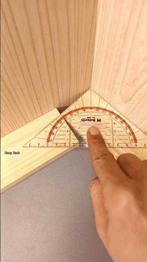 Simple Tips to Measure Wood Corners at Non-90° Angles #woodworking #carpentry #shorts