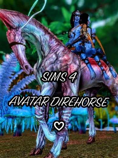 My cute OC couple in the Sims 4 𖹭𖹭𖹭 (Avatar Direhorse Mod) #ts4 #ts4cc #sims4 #avatar #avatarfireandash