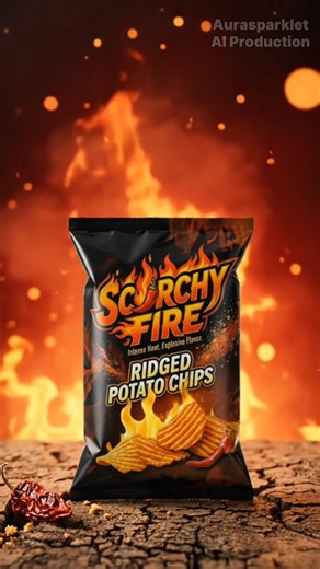 Spicy Chips using AI visuals and storyboarding to bring spicy energy #productadvertising #aiad
