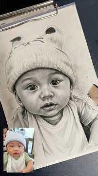 Creating Eternal Memories: Realistic Baby Portrait Sketch ✍️✨