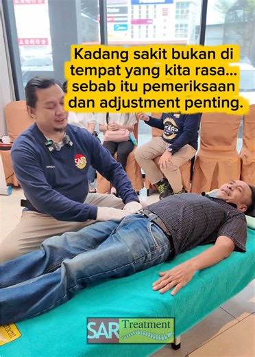 Part 2, Datang dengan badan terasa tegang dan tidak selesa. Pemeriksaan dibuat untuk kenal pasti bahagian tubuh yang sebenarnya memerlukan adjustment #sartreatment #bodypain #fyp #bonesetting #crackingbones Kuching : 11-12 & 17-20 March Johor : 14-15 March Bau : 23-24 March Serian : 25- 26 March Simanggang : 28-29 March Sarikei : 31 March -4 April (3/4-off) Sibu : 6-7 April Mukah : 9-11 April Bintulu : 14-15 April Miri : 17-22 April (19/4-off) Johor : 25-26 April Kuching: 28-30 April For enquiri