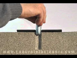 Drop-In Anchor for Fastening Water Pipe to Concrete