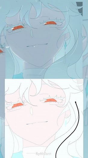 Syl ✨🩵 on Instagram: "Hair animations tip/ process 🦭🩵 So I tried to make hair animating tutorial but it was too hard to explain in a short reel. I guess I’ll just post keyframes or something like this for u guys to take reference (or copy it to practice if you like) 💦 Tbh at first I didn’t understand how tf to animate hair, I just copied and animated it like a robot without thinking. After 4-5 animations I somehow understand how hair strings move, and I was able to combine it with the charac