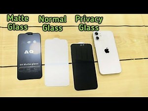 iPhone 12 mini Privacy Glass, Matte Glass, Normal 5d glass | Best Screen Protector for 12 Pro Max