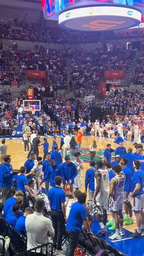 In his first public appearance since his hiring, Florida football coach Jon Sumrall spoke to the crowd at the UF basketball game against Auburn. | Ocala StarBanner