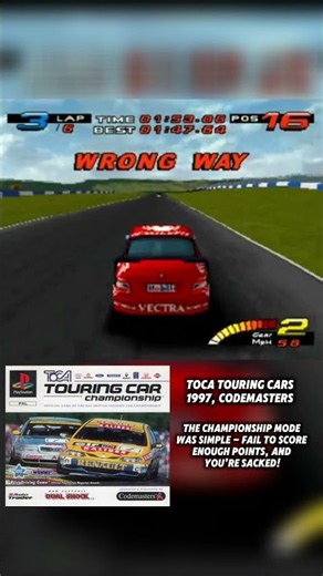TOCA Touring Car Championship (1997, Codemasters) #retrogaming #oldschoolgaming #motorsport #toca