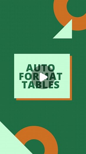 Grant Huang on Instagram: "How to auto format tables in Excel? 📁 Save this post so you can use it later! #excel #exceltips #exceltricks #microsoftexcel #spreadsheets #exceltraining #learnexcel"