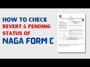 How to check Status of Naga Form C | Pending & revert in JK Labour Naga form C | Shop License
