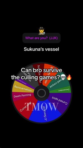 Jujutsu Kaisen Spin for @calebetty123 🌀 Goat?🔥#spinthewheelchallenge #wheelspin #animeedit #jujutsukaisen #gojo