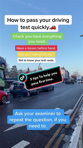 Driving Test Tips for First Time Success
