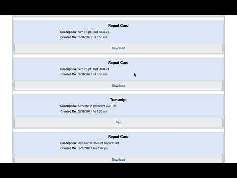 Finding Your Transcript - Skyward Student Portfolio