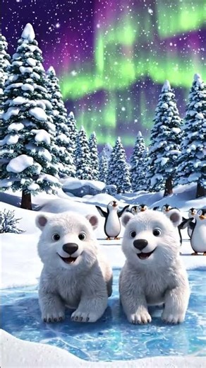 Polar fun, dancing penguins & magical snowy vibes everywhere! ✨🐧 #3danimation #cinematicvideo