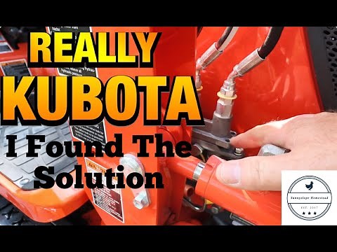 ✴️Kubota BX2380 Quick Disconnect LEAK FIX ( Yeet It DELETE It )