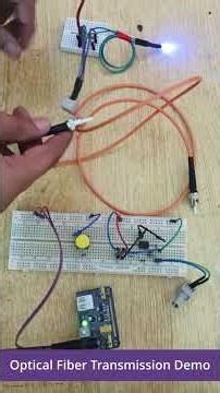 Optical Fiber Transmission Demo #electronicstree #opticalfibercommunication #arduinoproject