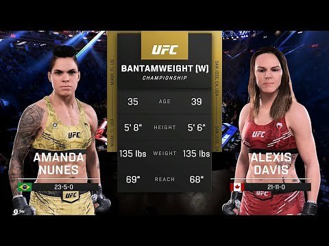 Amanda Nunes vs. Alexis Davis Full Fight - UFC 5 Fight Night