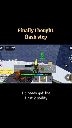 finally I bought flash step #shorts#gaming#bloxfruits