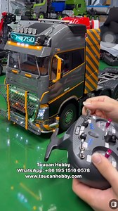 The lighting system on this 1/14 10x10 RC tractor truck Unitru-02 FH16 is incredible! It's a limited edition model from the Unitru team worldwide. I can't imagine what it looks like at night when it's so dazzling during the day! #RCmodel #RCworld #RClife #RClover #RCcommunity #RCtoys #RC #Tractor #Truck #Unitru #toucanhobby | Toucanhobby RC Construction Vehicle