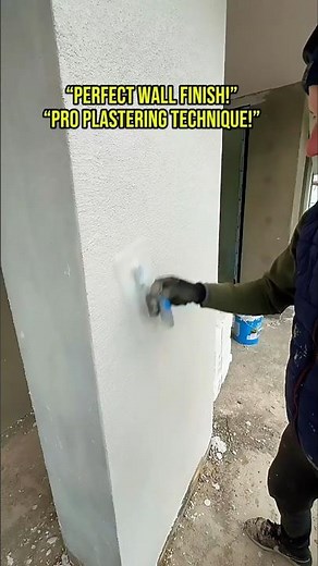 Perfect Exterior Wall Plastering Technique Using a Plastic Float – Smooth Finish Tutorial