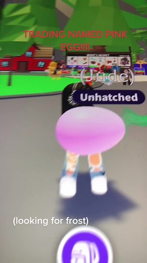 Trading Named Pink Egg in Adopt Me!
