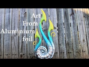 How to Make an Abstract Art Sculpture from Aluminum Foil