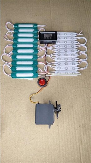 Powering 20 LED Light & Voltmeter With Rack and Gear Motor Generator _ DC Motor