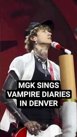 mgk performs "vampire diaries," pop punk song of the year, at Ball Arena in Denver! 🧛 mgk so fine