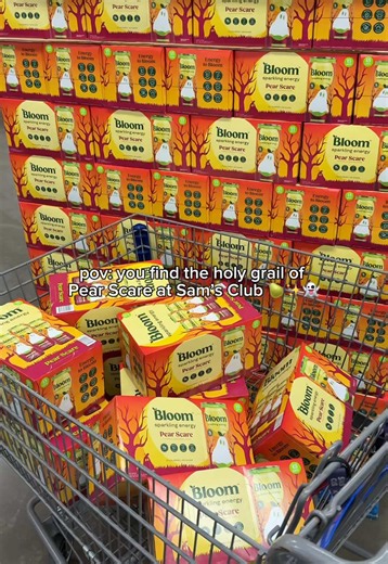 Pear Scare is officially at @samsclub 🍐⚡️Grab a 15-pack and stock up! 🛒 tag your bestie and tell them it’s time for a Sam’s Club run! 👻