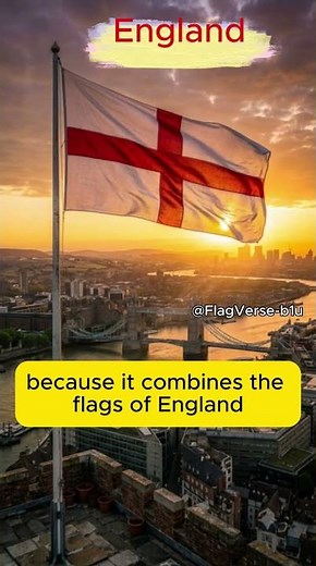 The UK's Flag Is Actually 3 Flags in One! 🇬🇧 | Union Jack Explained | FlagVerse #shortsfeed #flags