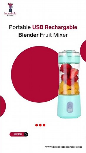 Incredible Portable USB Rechargeable Blender 🍓🍹 | Fruit Mixer for Smoothies Anywhere!