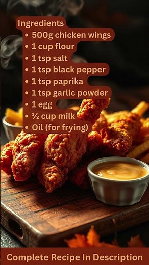 Crispy Chicken Wings Recipe by What Shall I Cook