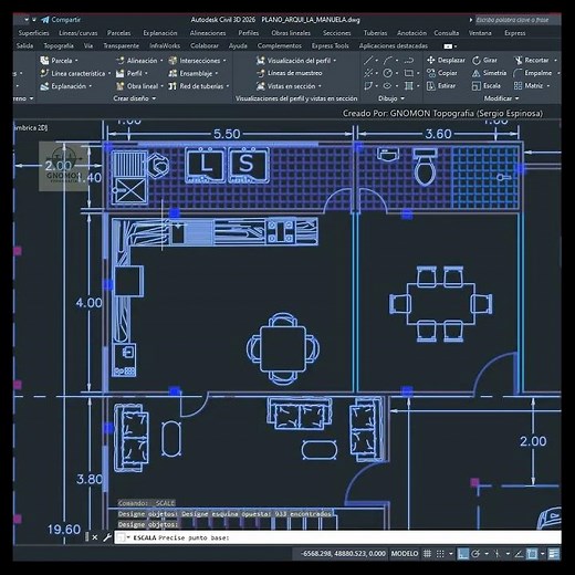 SCALE command with reference in AutoCAD | Exact scale #architecture #surveyor #autocad #construction