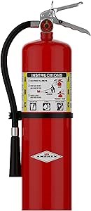 Amerex B456 ABC Dry Chemical Fire Extinguisher with Aluminum Valve, 10 lb. with Bracket