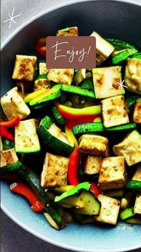 Quick and Easy Zucchini and Tofu Stir Fry | Healthy Recipe with 40pt Instructions