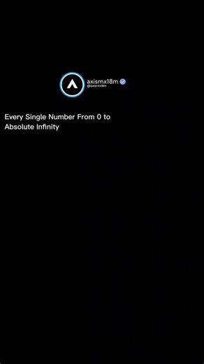 axisrnx18M on Instagram: "This video is an educational fast-paced motion graphics presentation that explores the scale of numbers, ranging from zero to the concept of "Absolute Infinity." It begins with familiar values like ones, tens, and thousands, using simple digit displays against colorful backgrounds. As the video progresses, it quickly escalates into massive named numbers such as quadrillions, octillions, and googolplexes, often accompanying these with their scientific notation or complex