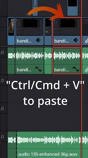Copy & PASTE into ANY Track - DaVinci Resolve