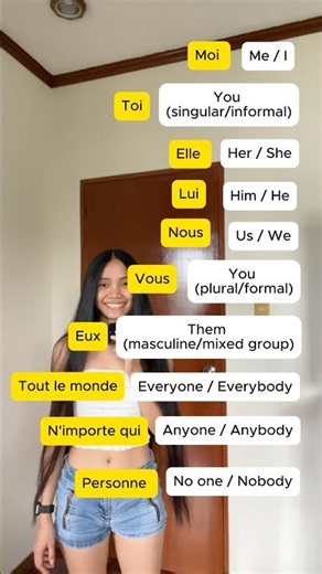 FRENCH DISJUNCTIVE PRONOUNS 🇫🇷 #shorts