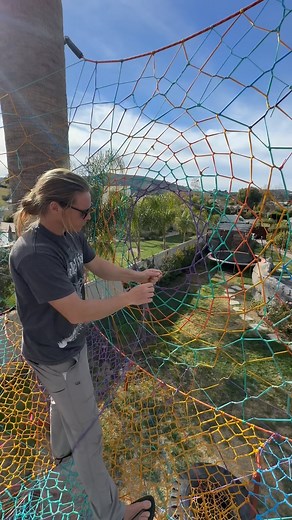 We are so excited to get back to California as we plan our winter treenet tour on the West Coast! #treenet #treehouse #handmade #rope #art #sandiego #california #dreamcatcher #outdoors #heaven | Treenet Collective