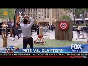 Future Secretary of Defense, Pete Hegseth almost killing a drummer with an axe on Live TV.