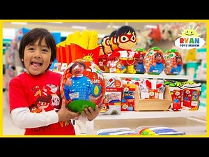 Toy Master Challenge Ryan to Toy Hunt at Target for Ryan's World Beddings and Toys! - Videos For Kids