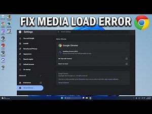How To Fix The Media Could Not be Loaded on Google chrome - Easy Fix