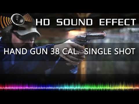 HAND GUN 38 CAL. REVOLVER SINGLE SHOT SFX | HD Sound Effects
