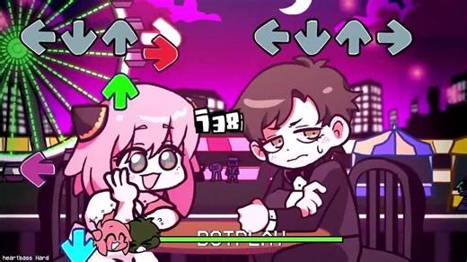 Heartbass but Anya and Damian Sings it [FNF The Date Week _ Spy X Family Cover + Reskin]