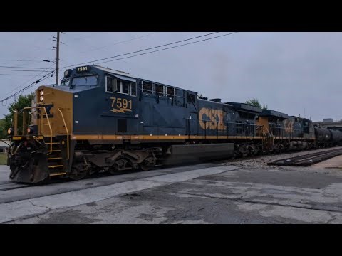 CSX M693 W/ CSX 7591 Lead Short Manifest Augusta Ga