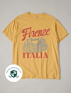 Firenze, Italia Comfort Colors Cotton T-shirt | Vintage, Retro Style Italian Travel Graphic Tee | Gift - Etsy