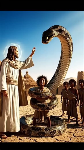 6 Jesus Protects the Children from the Python #jesus #prayer #amen