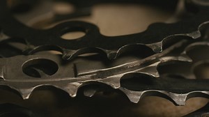 Bicycle gears rotating, close up - Free Stock Video