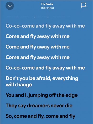 Fly Away - Full Song Lyrics with Spotify