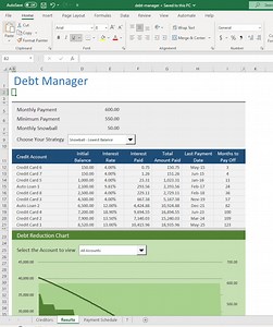 Excel's Debt Reduction Manager Planner Template Spreadsheet and Debt Reduction Strategy - Etsy Canada