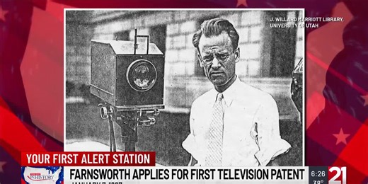 This Day in History: January 7, 1927: Inventor Philo T. Farnsworth applies for first television patent