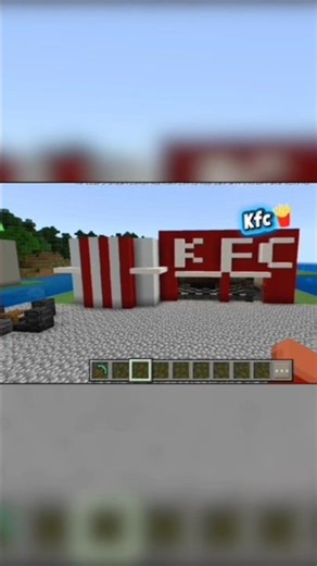 ⛏️ Minecraft Tutorial :: 🐔 How to Build a KFC restaurant 🍗 #viralshorts
